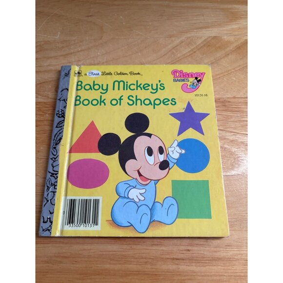 Baby Mickeys Book Of Shapes By Disney Babies 1986 A First Little Golden Book - Picture 1 of 5